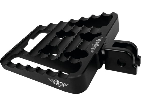 V1 Performance Passenger Mini Floorboards Black Satin Anodized — изображение 3