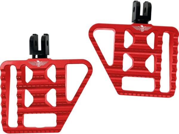 V1 Performance Mini Floorboards Red Anodized