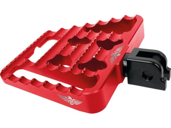 V1 Performance Mini Floorboards Red Anodized — изображение 3