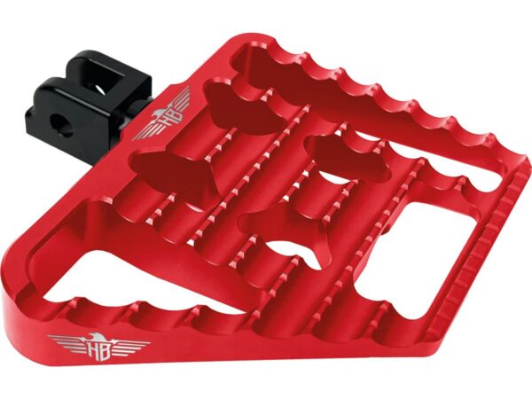 V1 Performance Mini Floorboards Red Anodized — изображение 4