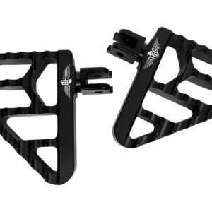V2 Performance Passenger Mini Floorboards Black Satin Anodized