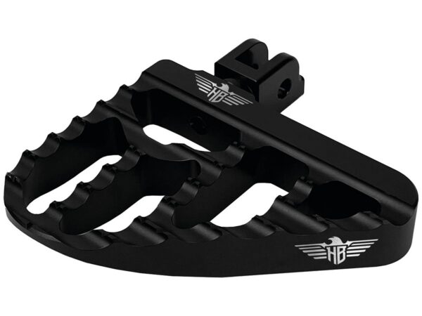 V2 Performance Passenger Mini Floorboards Black Satin Anodized — изображение 2
