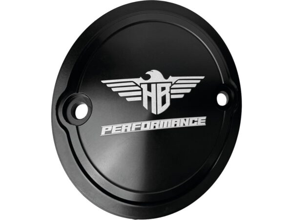 Performance Timer Cover 2-Hole Gloss Black Anodized — изображение 2