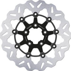 Colored Disc Wave DF FLW Floating Brake Disc Anodized Inner Aluminium Carrier Black Cut 11,5" Front