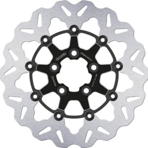 Colored Disc Wave DF FLW Floating Brake Disc Anodized Inner Aluminium Carrier Black Cut 11,5" Rear