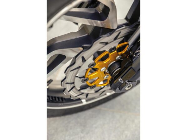 Colored Disc Wave DF FLW Floating Brake Disc Anodized Inner Aluminium Carrier Gold 11,5" Rear — изображение 4