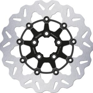 Colored Disc Wave DF FLW Floating Brake Disc Anodized Inner Aluminium Carrier Black Cut 11,5" Rear