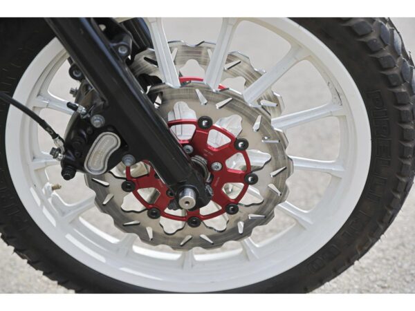 Colored Disc Wave DF FLW Floating Brake Disc Anodized Inner Aluminium Carrier Red 11,5" Rear — изображение 4