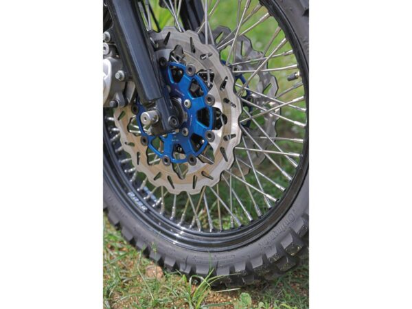 Colored Disc Wave DF FLW Floating Brake Disc Anodized Inner Aluminium Carrier Blue 11,5" Front — изображение 3