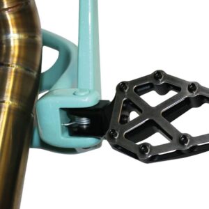 Next Level NXL Footpegs Brushed Stainless Steel Cover Black Anodized