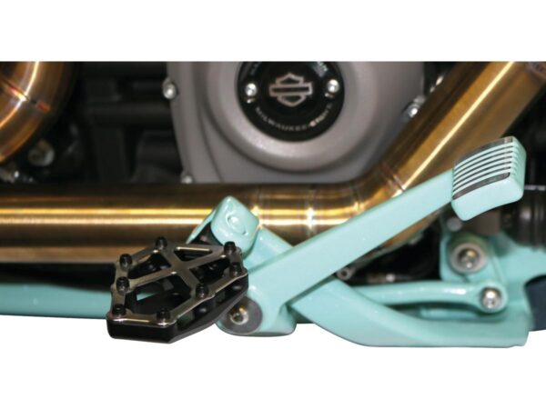 Next Level NXL Footpegs Brushed Stainless Steel Cover Black Anodized — изображение 3