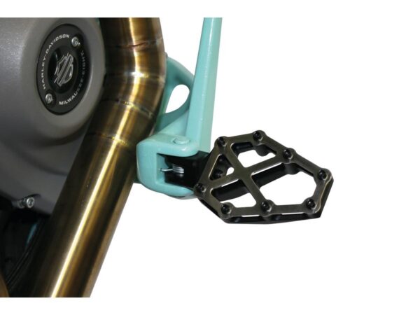 Next Level NXL Footpegs Brushed Stainless Steel Cover Black Anodized — изображение 4