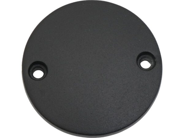 Smooth Point Cover for Big Twins Textured Black Powder Coated
