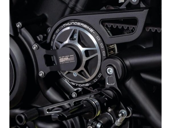 Front Pulley Cover for Sportster S and Nightster SP-S Design Black Cut — изображение 3