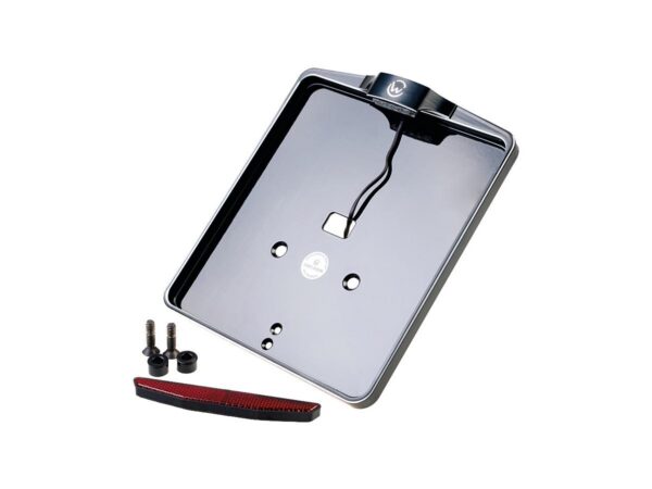 Mid-Mount License Plate Base Plate Kit Germany 180 x 200 mm Black Cut — изображение 3