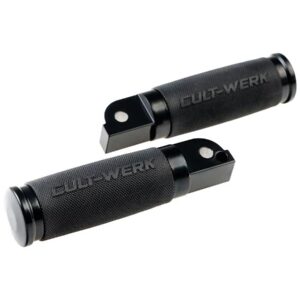 Racing Passenger Foot Pegs Black Powder Coated