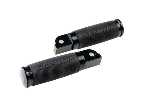 Racing Passenger Foot Pegs Black Powder Coated