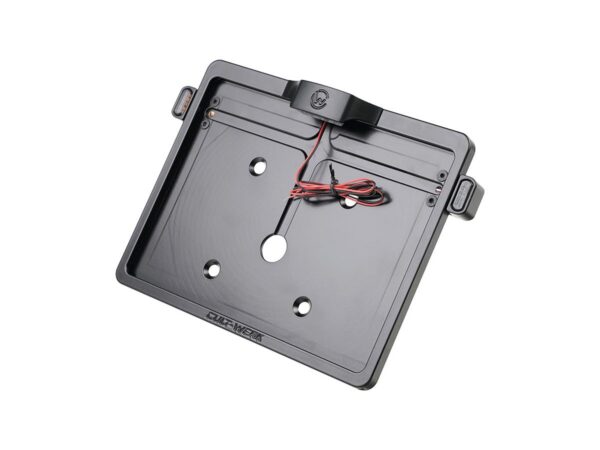 Mid-Mount License Plate Bracket and Base Plate Kit V1, Austria: 210 x 170 mm, with 3-in-1 Turn Signals Black Satin — изображение 2