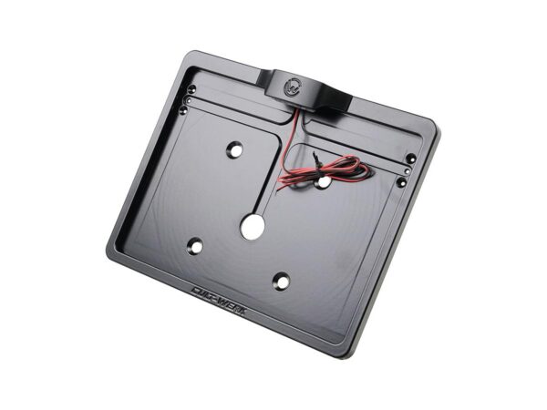 Mid-Mount License Plate Bracket and Base Plate Kit V1, Austria: 210 x 170 mm, without 3-in-1 Turn Signals Black Satin — изображение 2