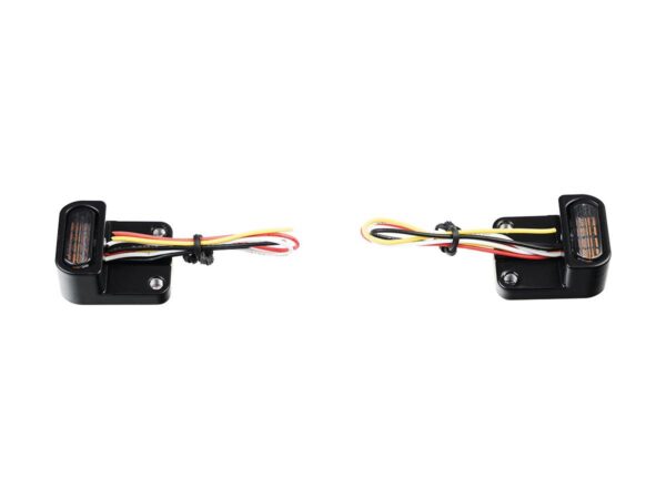 License Plate Base Plate 3 in1 Turn Signals and Housing Black — изображение 2