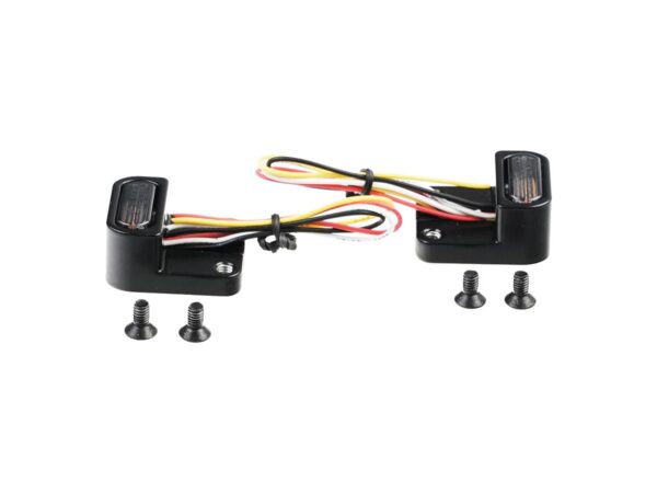 License Plate Base Plate 3 in1 Turn Signals and Housing Black — изображение 3