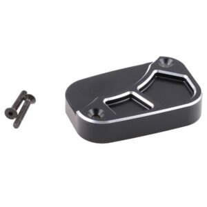 Front Brake Master Cylinder Cover Racing Black Cut