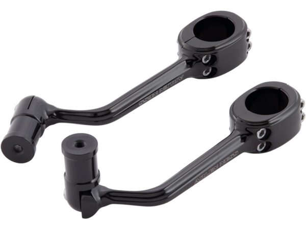 Forged Highway Peg Mounts Accepts HD Type Shifter Pegs (5/16”-24) Black Anodized — изображение 2