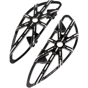 10-Gauge Driver Floorboards Black Cut Anodized