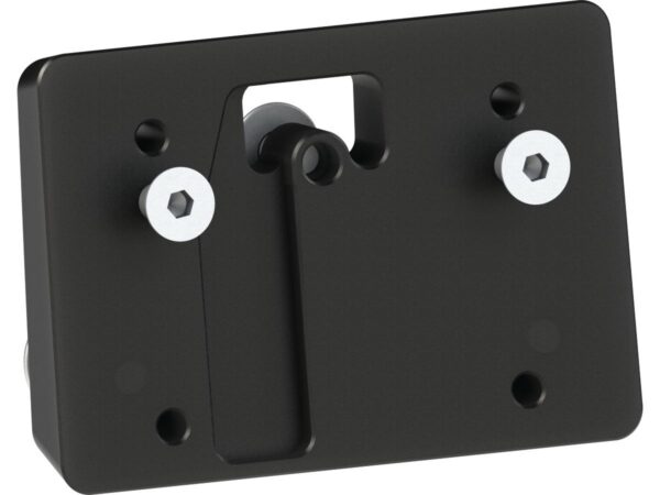 Mid-Mount License Plate Base Plate Adapter Black Satin — изображение 2