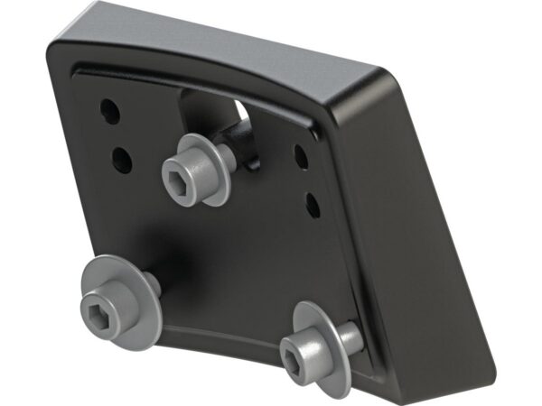 Mid-Mount License Plate Base Plate Adapter Black Satin — изображение 3