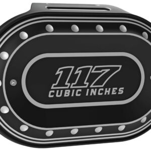 Drilled 117 Oval Airbox Air Cleaner Cover Bi-Color Anodized