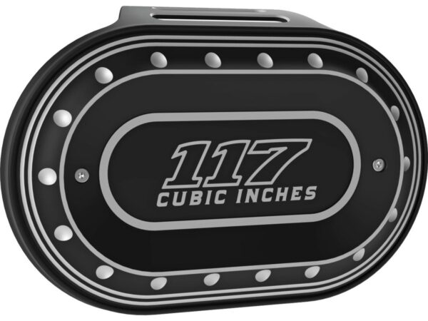 Drilled 117 Oval Airbox Air Cleaner Cover Bi-Color Anodized