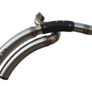Rainbow Down Under Exhaust System , Black Hole Heat Shield, Black Smooth Endcap, Outline 2,5"