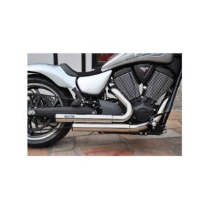 Top Chop Staggered Hammer Exhaust Chrome