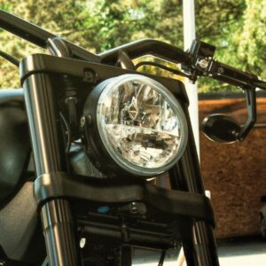 Headlight Bracket "Boomerang",VA polish Headlight Bracket Polished