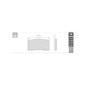 Sintered G1370 Brake Pads Sinter Front