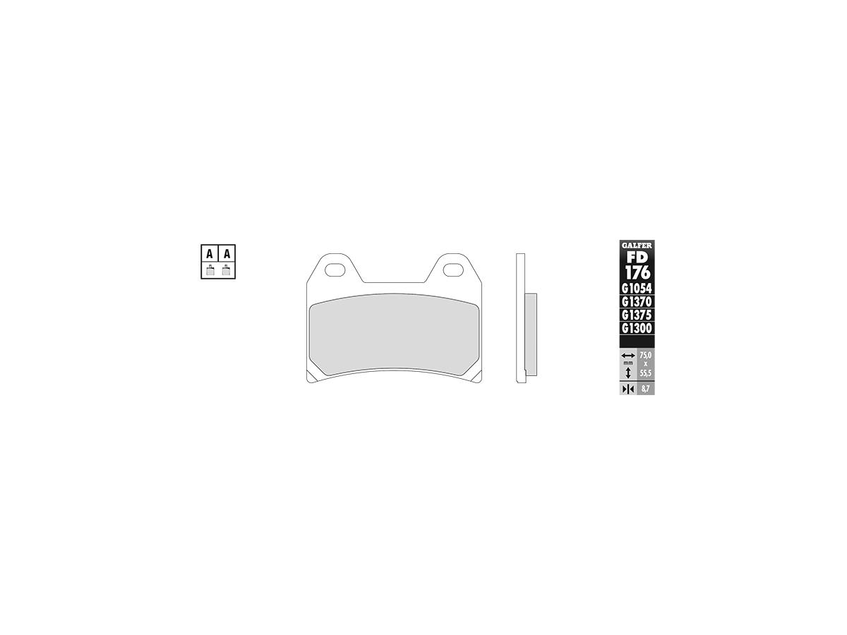 Sintered G1370 Brake Pads Sinter Front
