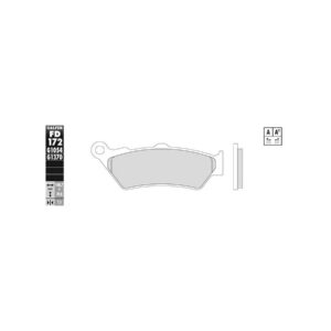 Semi Metallic Compound G1054 Brake Pad Organic Rear
